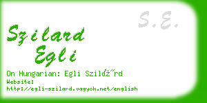 szilard egli business card